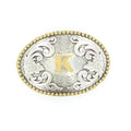 Nocona Oval Initial K Belt Buckle-37072-K