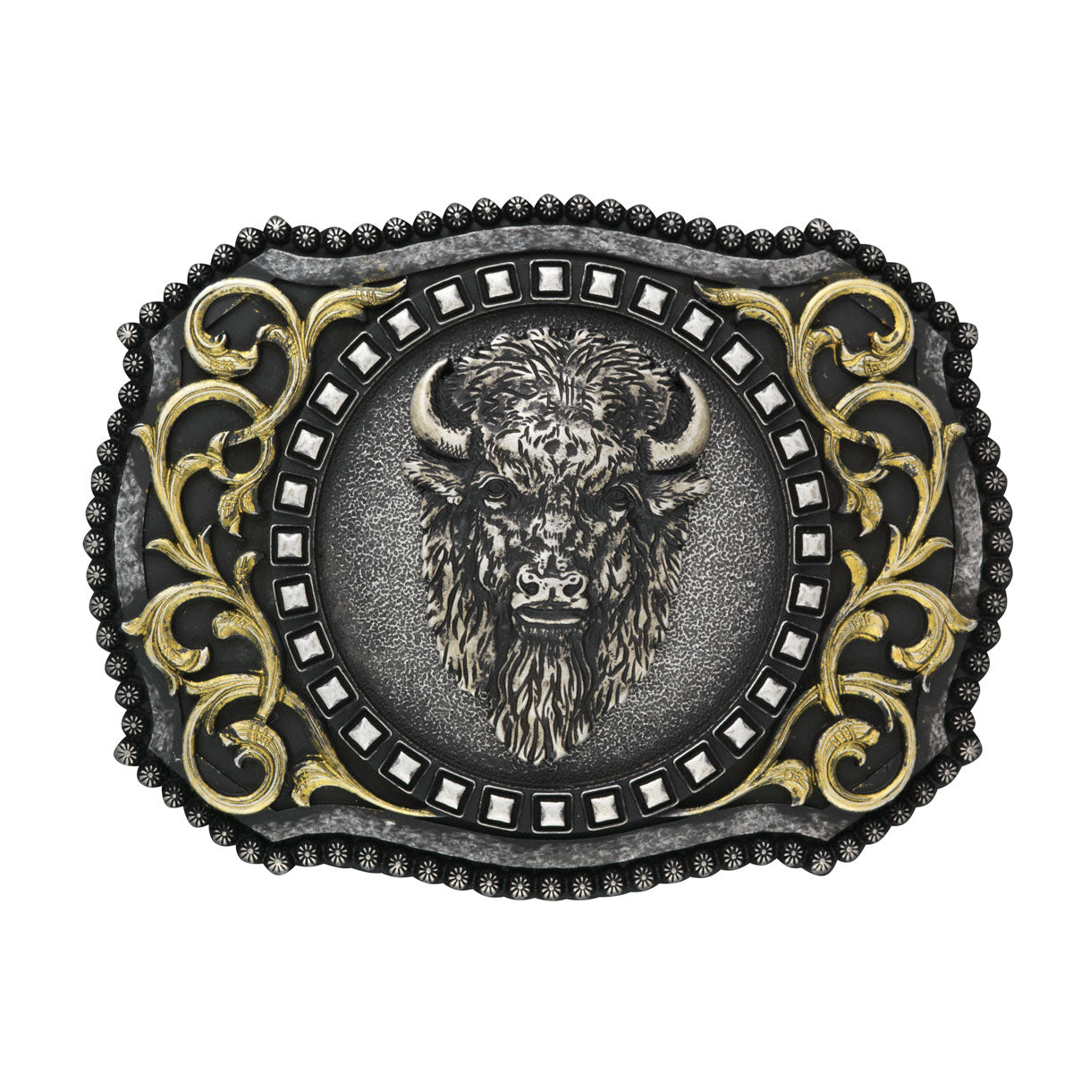 Nocona Buffalo Head Belt Buckle-37010