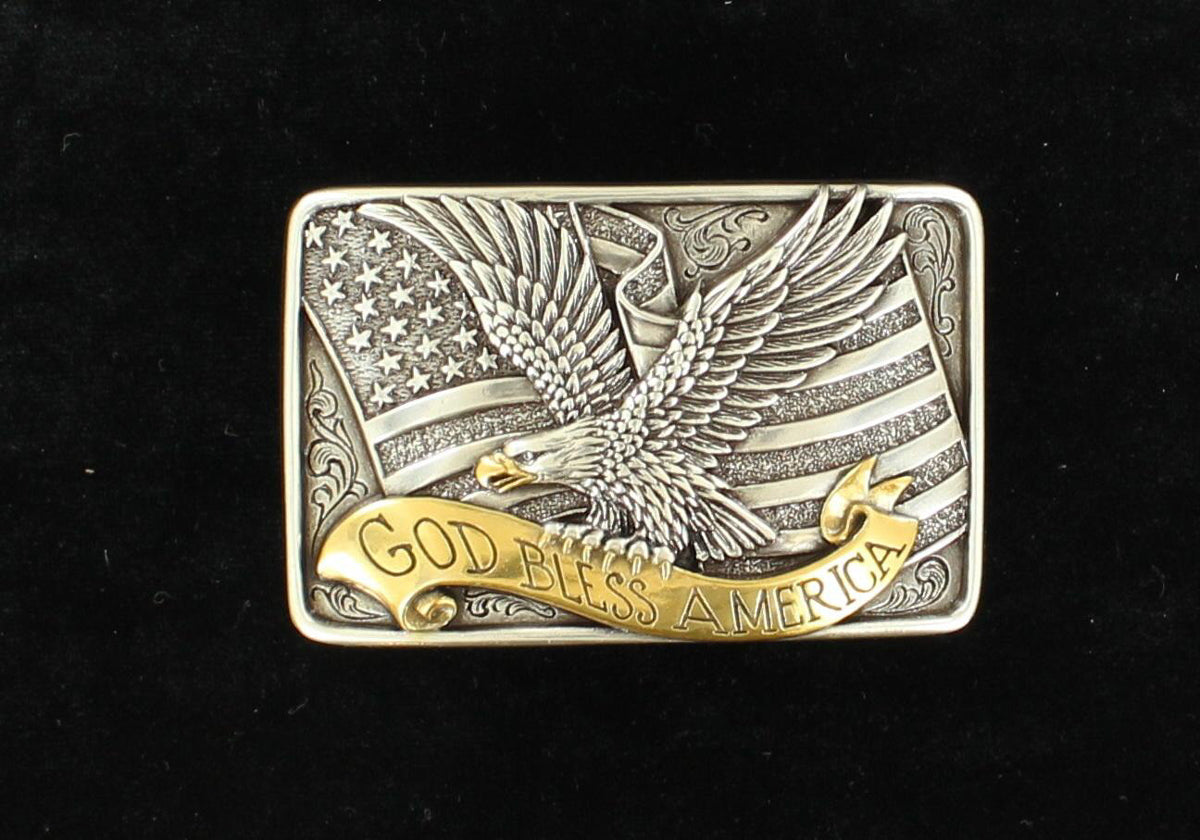 Nocona American Eagle Belt Buckle-37015
