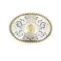 Nocona Oval Initial G Belt Buckle-37072-G