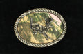 M and F Western Nocona Youth Oval Pink Camo Buck Buckle - Mens