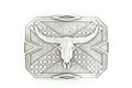 Nocona Longhorn Skull Geometric Belt Buckle-37680
