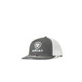 Ariat Mens Richardson 112 Shield Logo Mesh Snapback Cap Grey-A300003206
