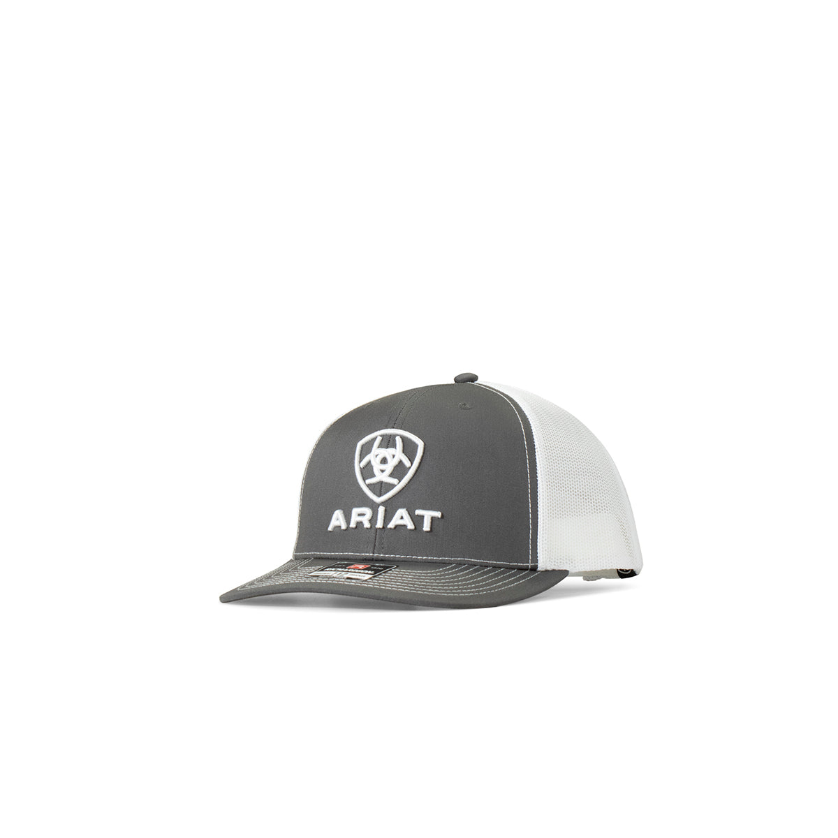 Ariat Mens Richardson 112 Shield Logo Mesh Snapback Cap Grey-A300003206