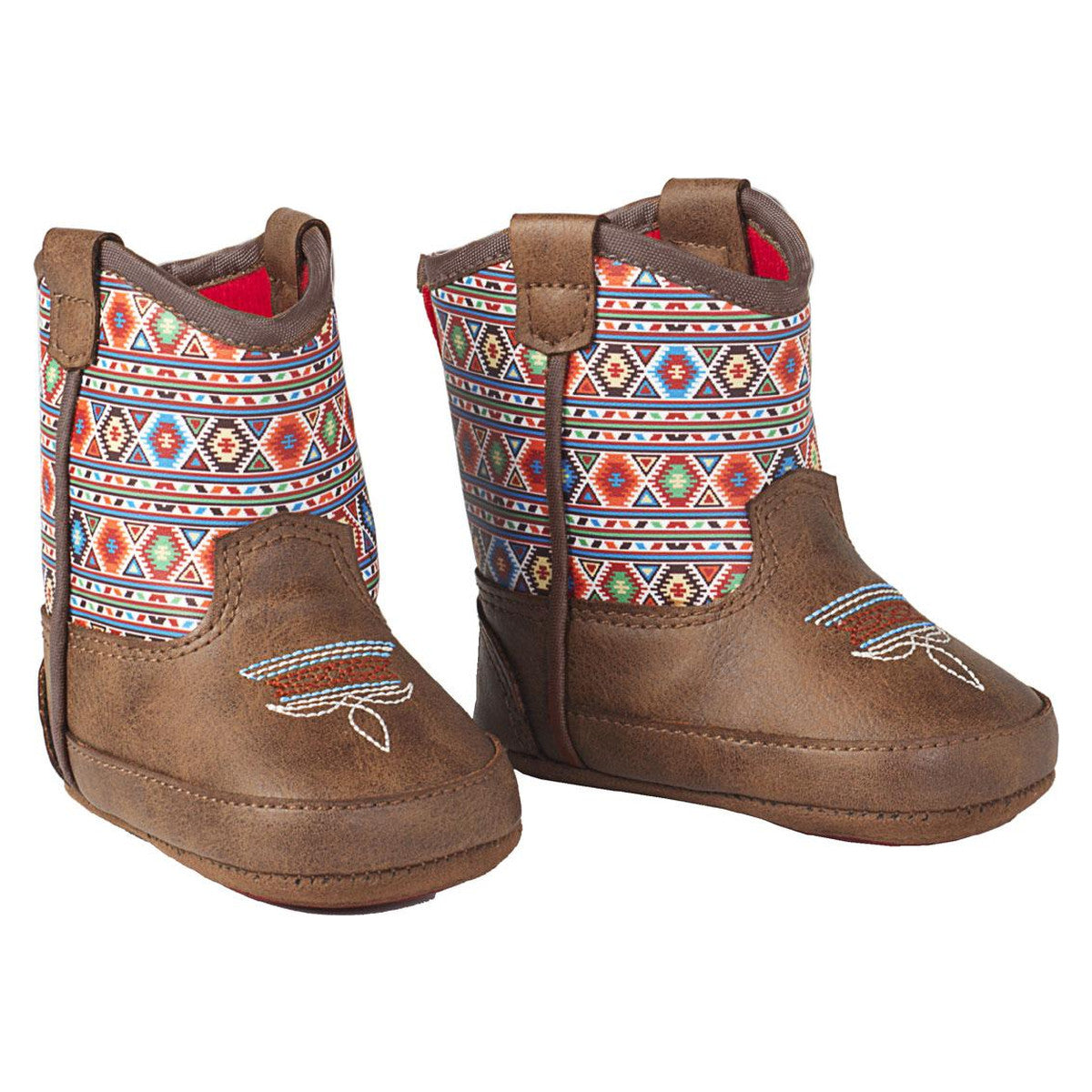 M and F Western Twister Daniella Style Baby Bucker Boot Brown - Mens