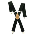 Danbury Terry Weave Elastic Clip-On Suspenders 46 Inch Black-1452000-001