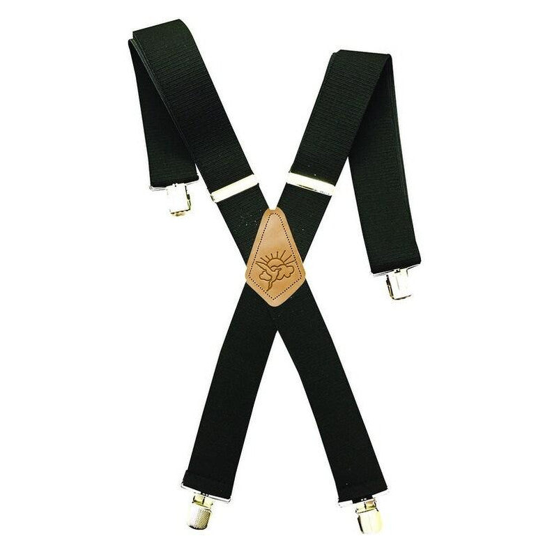 Danbury Terry Weave Elastic Clip-On Suspenders 46 Inch Black-1452000-001
