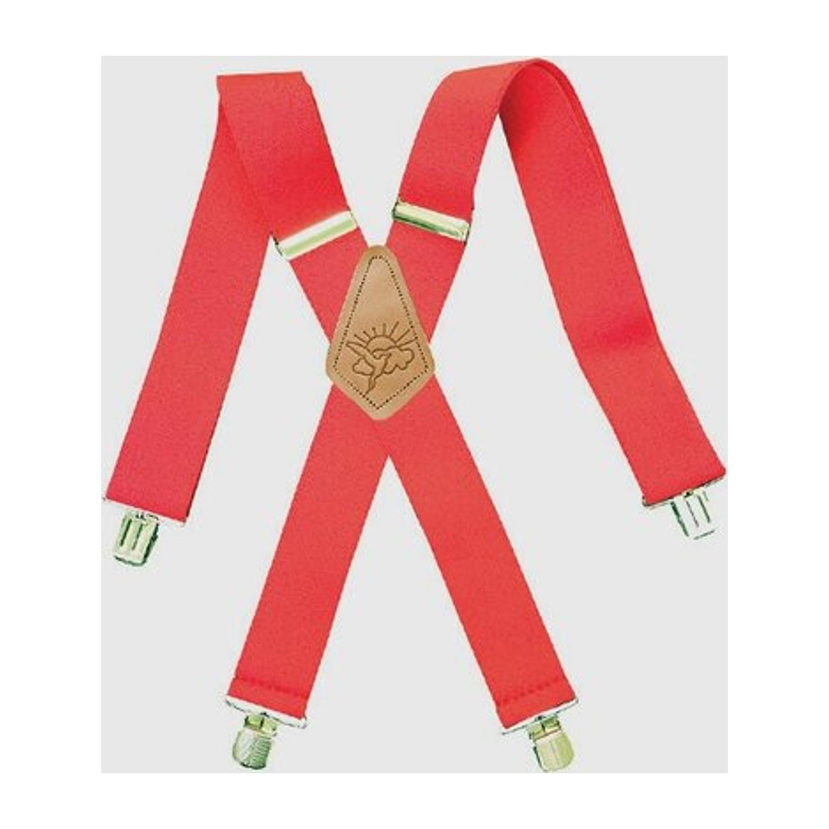 Danbury Terry Weave Elastic Clip-On Suspenders 46 Inch Red-1452000-600