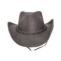 American Hat Maker Hollywood Brown Leather Hat-HOLLYWOOD-BRO