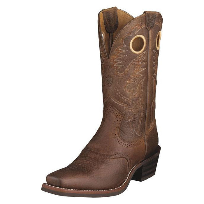 Ariat Mens Heritage Roughstock Square Toe Western Boot-10002227
