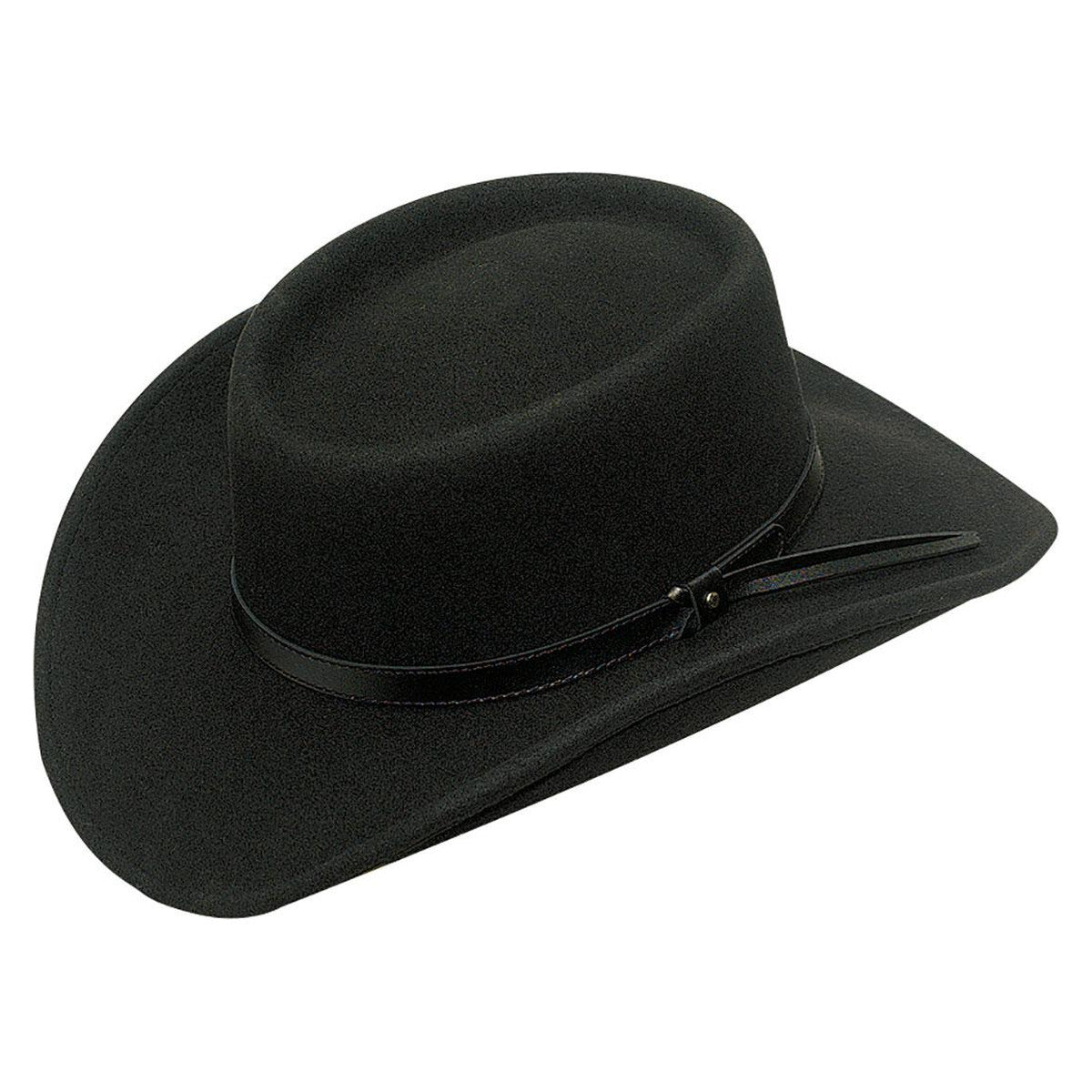 M and F Western Twister Gambler Crushable Black - Mens