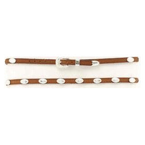 M and F Western 3/8 Genuine Leather Hatband - Mens