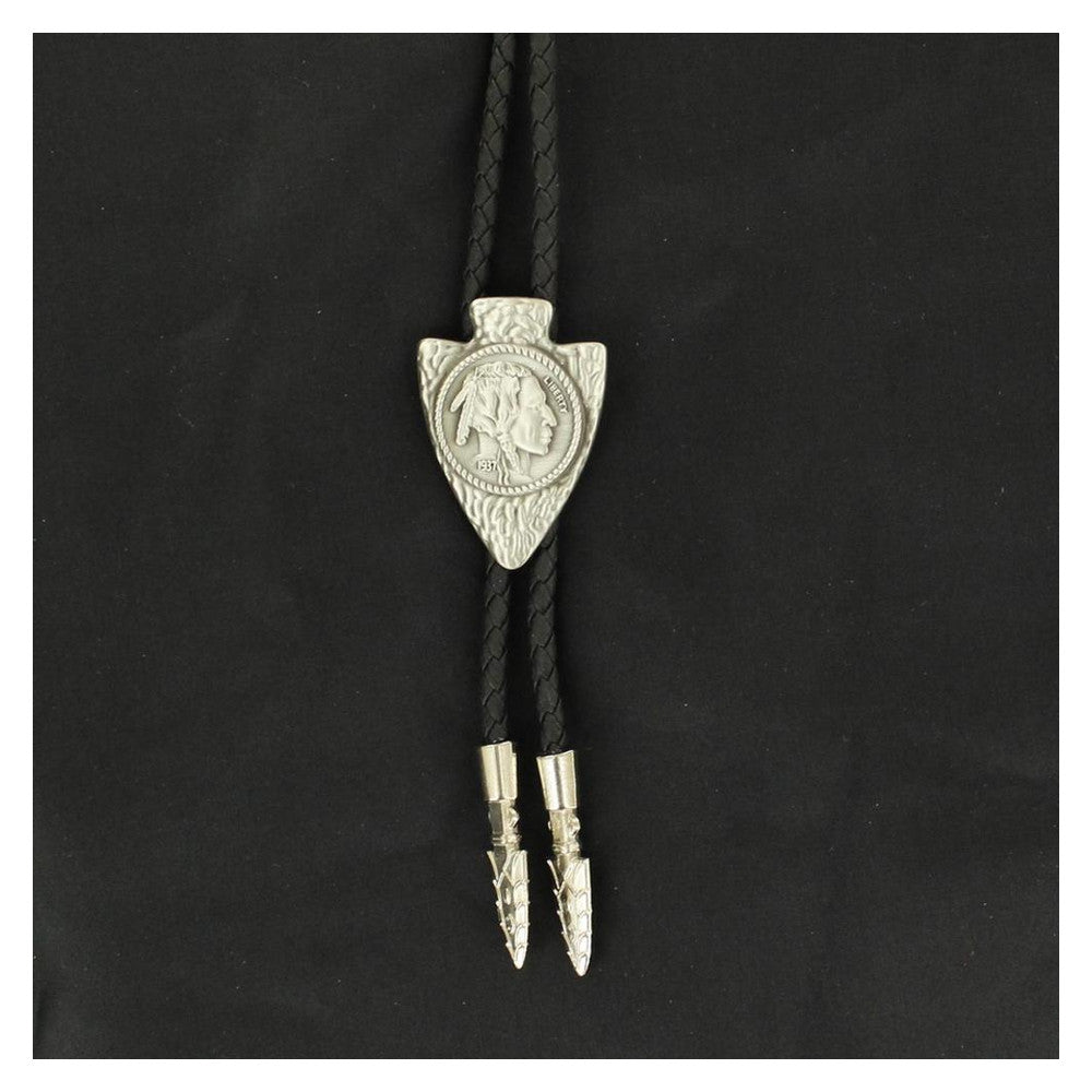 M&F Western Bolo Arrowhd Indhead Nickle