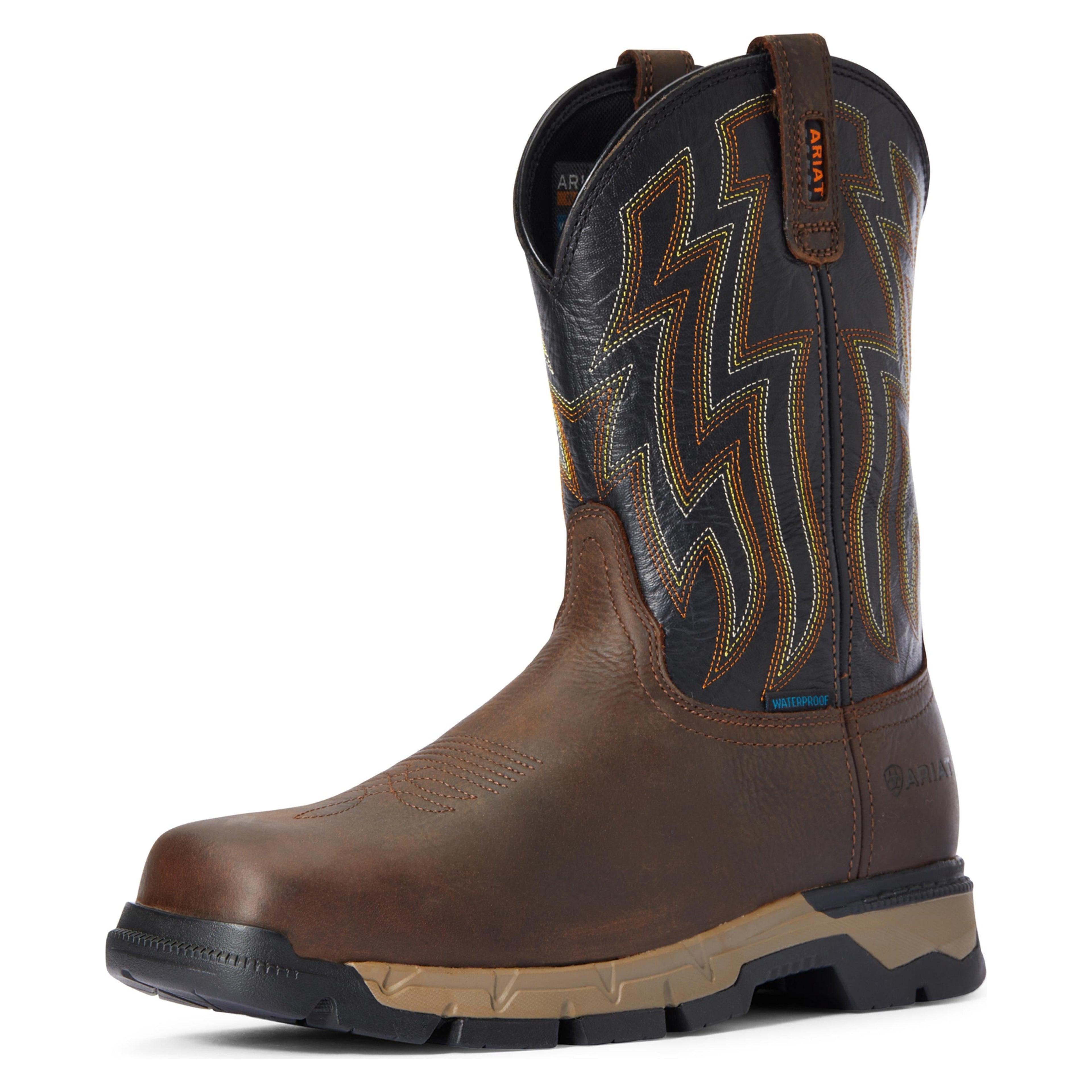 Ariat Mens Rebar Flex Western Waterproof Work Boot-10034158