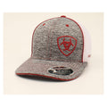Ariat Mens Shield Mesh Snapback Cap Burgundy-1504909