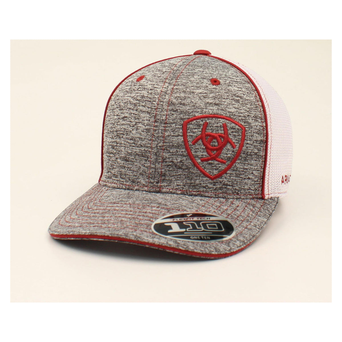 Ariat Mens Shield Mesh Snapback Cap Burgundy-1504909