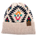 Girlie Girl Originals Cc Aztec Beanie - Beige-HAT3002-BEI