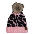 Girlie Girl Beanie With Faux Fur Pom Pk-HAT2061-BPIK