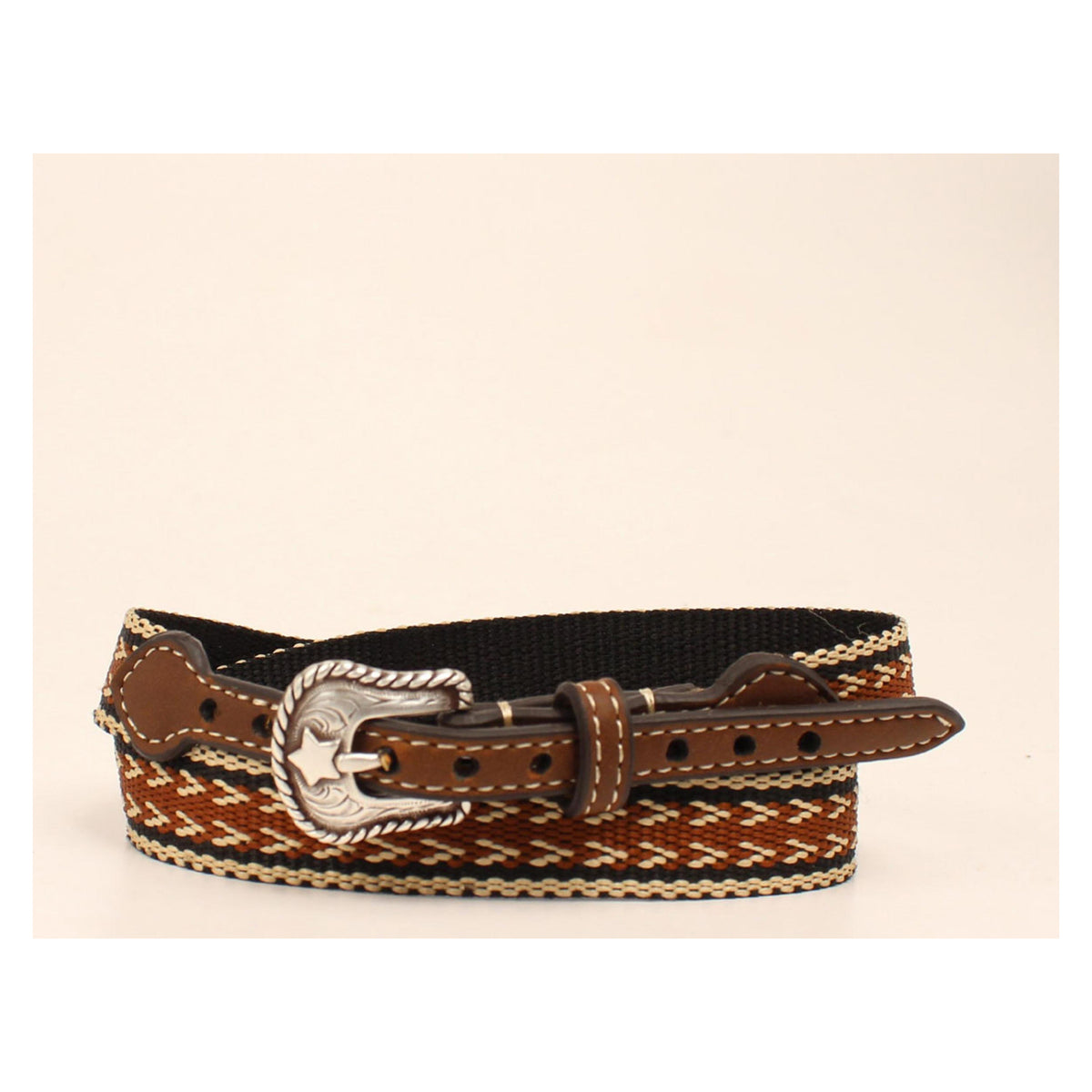 Twister Geometric Pattern Hatband Brown-0204502