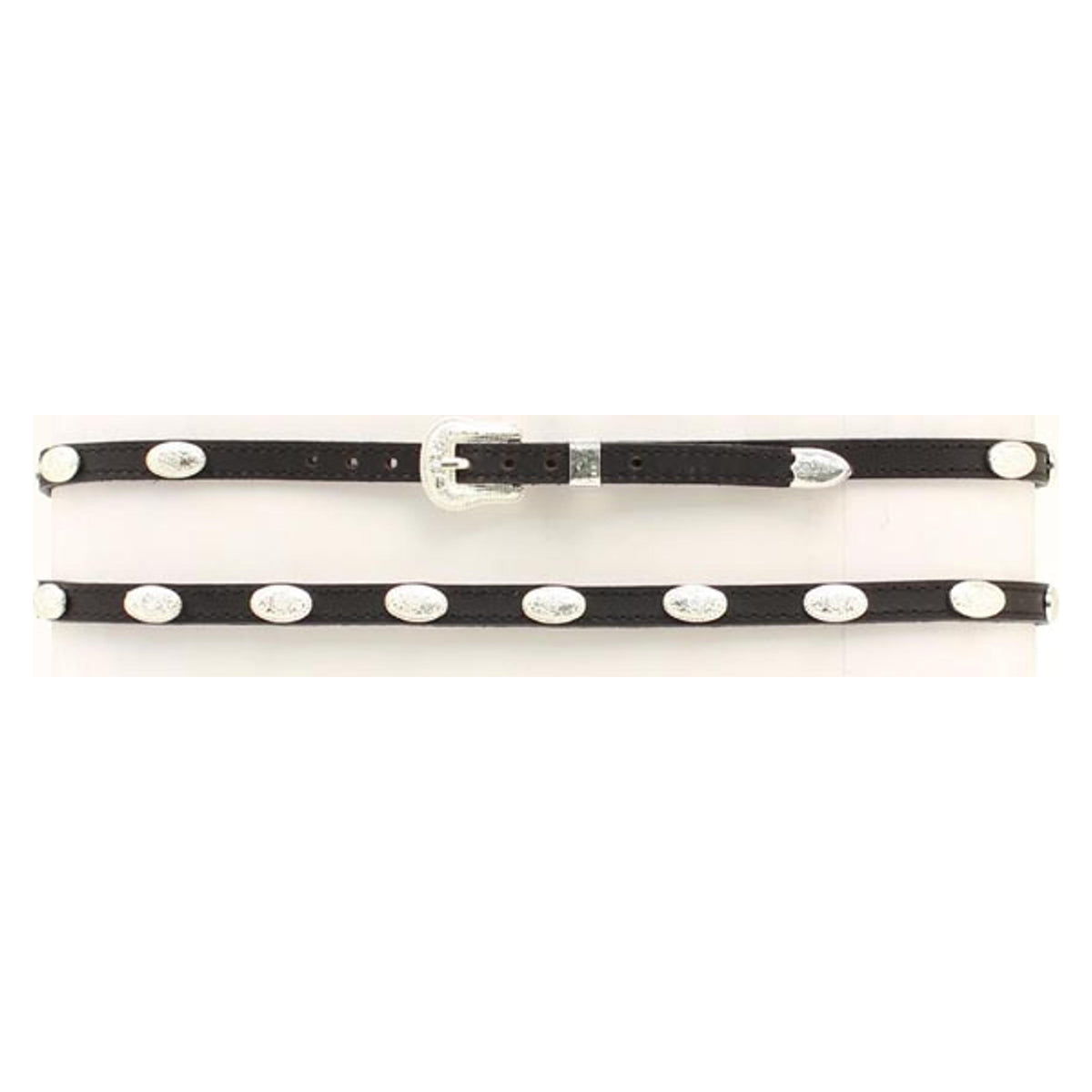 Twister Oval Concho Hatband Black-0237401