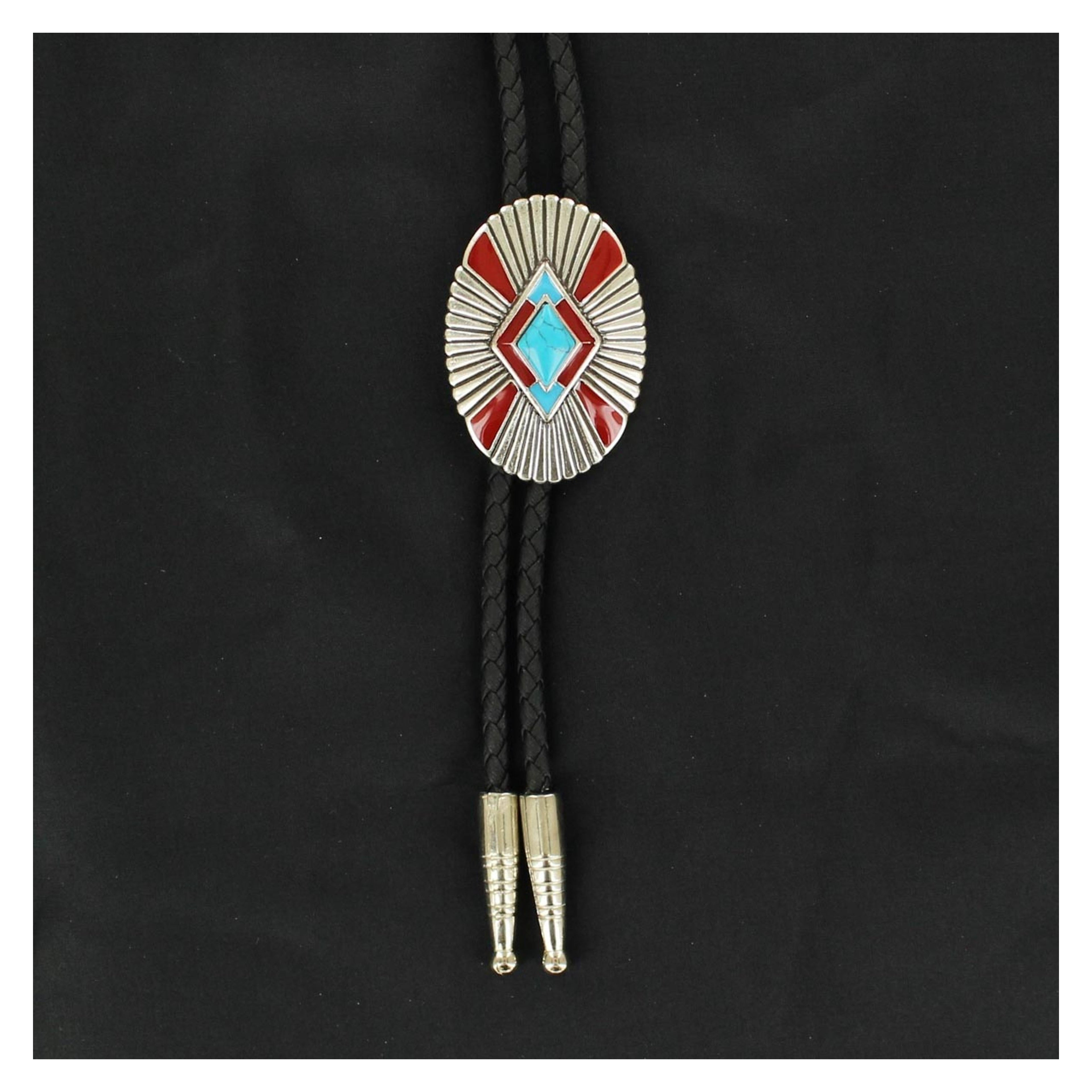 M and F Western Double S Adult Western Bolo Southwestern 2814 - Mens