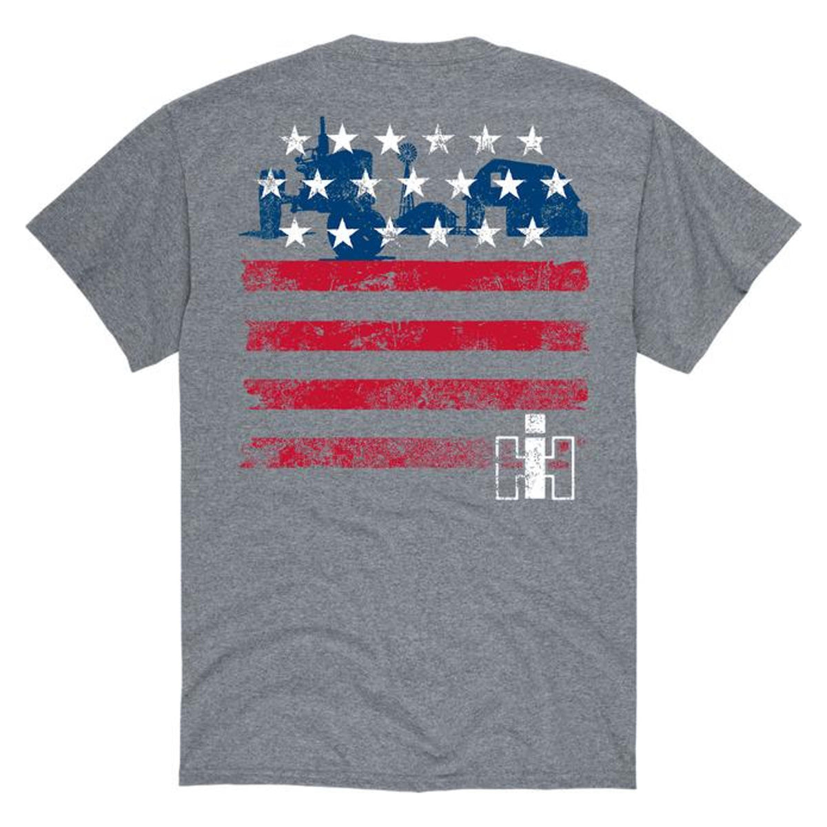 Country Casuals Case Ih Distressed Farm Flag T-Shirt - Mens
