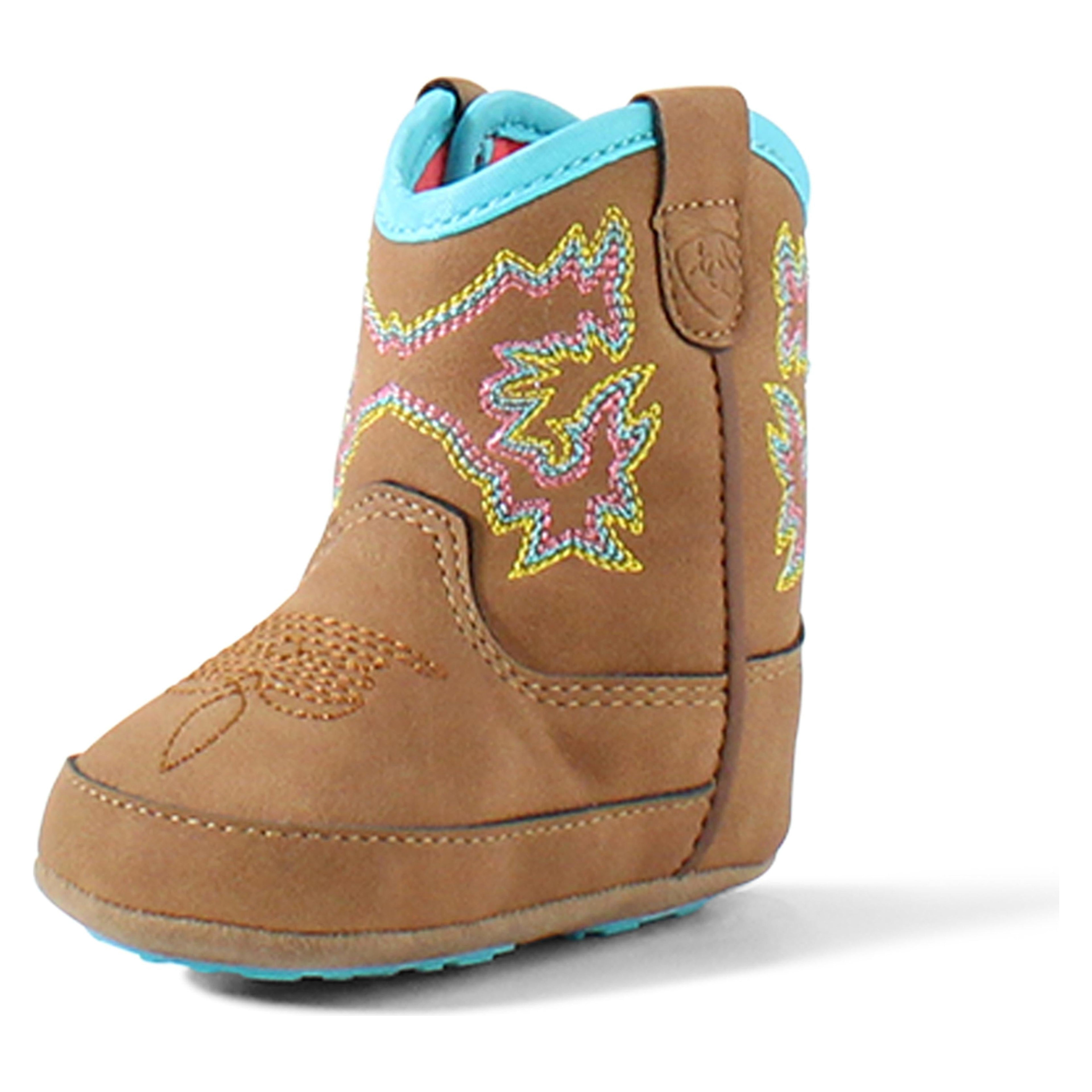 M and F Western Ariat Delilah Style Lil Stompers Infant Boots Brown -