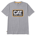 Caterpillar Mens Gray Diesel Power Tee-1510451-13091
