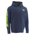 Caterpillar Mens Blue Hi Vis Trademark Banner Hooded Sweatshirt-1910709-12966