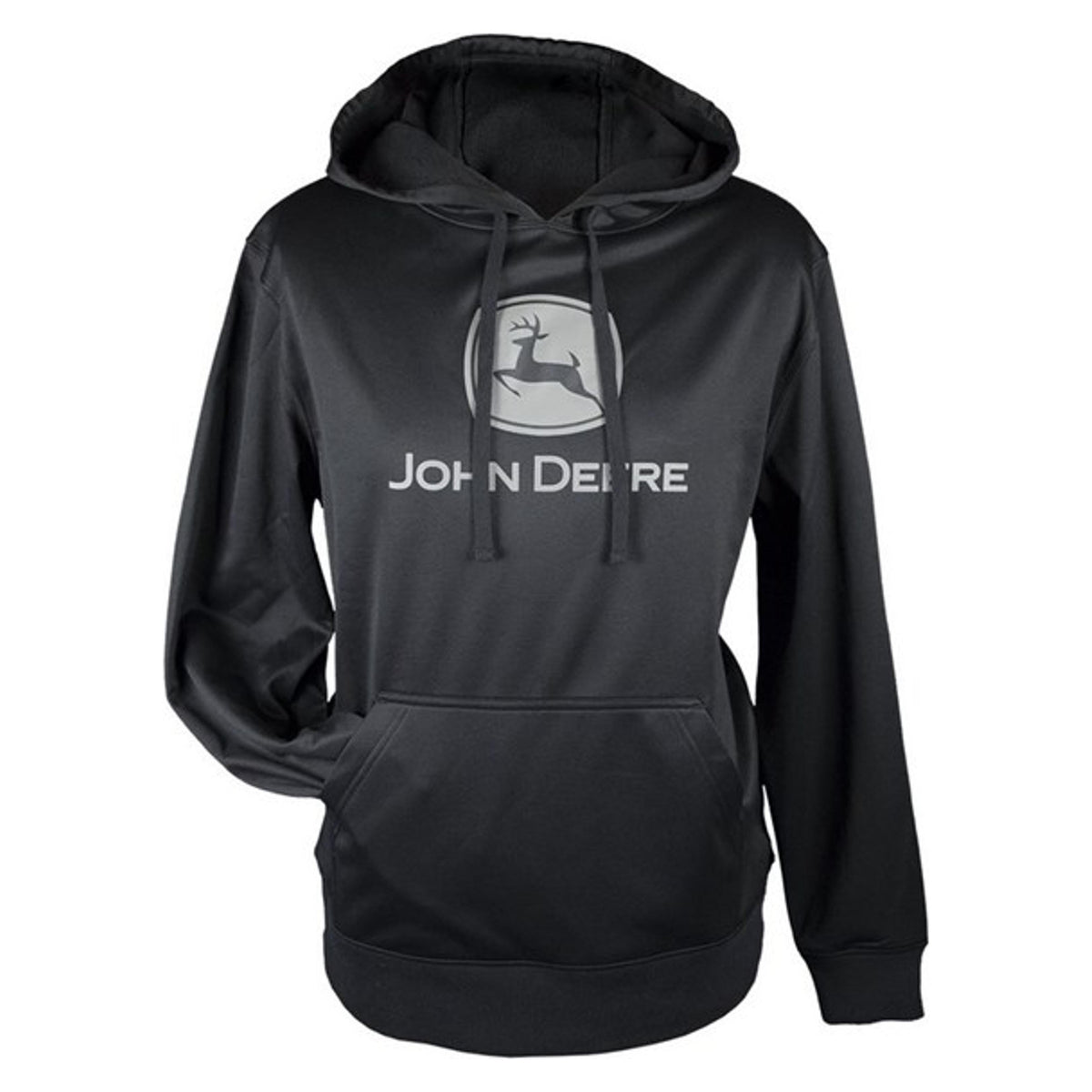 John Deere Mens Logo Pullover Hoodie-JM7A-02WS-JDR-75C