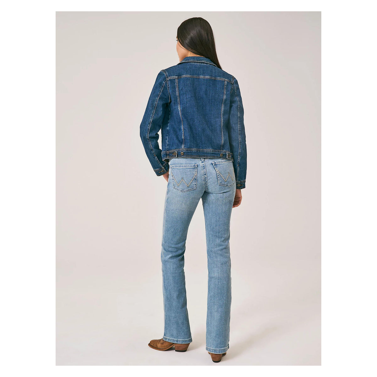 Wrangler Womens Ultimate Jean Willow Light Wash Blue Denim-112315011