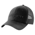 Carhartt Mens AH1195 Canvas Mesh Back Logo Graphic Cap Asphalt Black-101195-E58