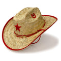 Western Express Kids Straw W/Star Red-JJ-5RED