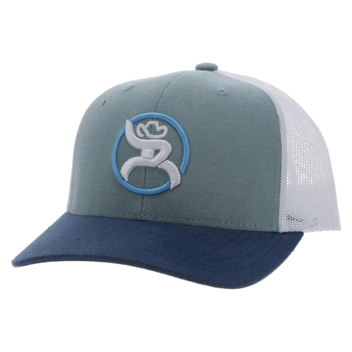 Hooey Lightblue/White Strap Roughy-4031TLTBL