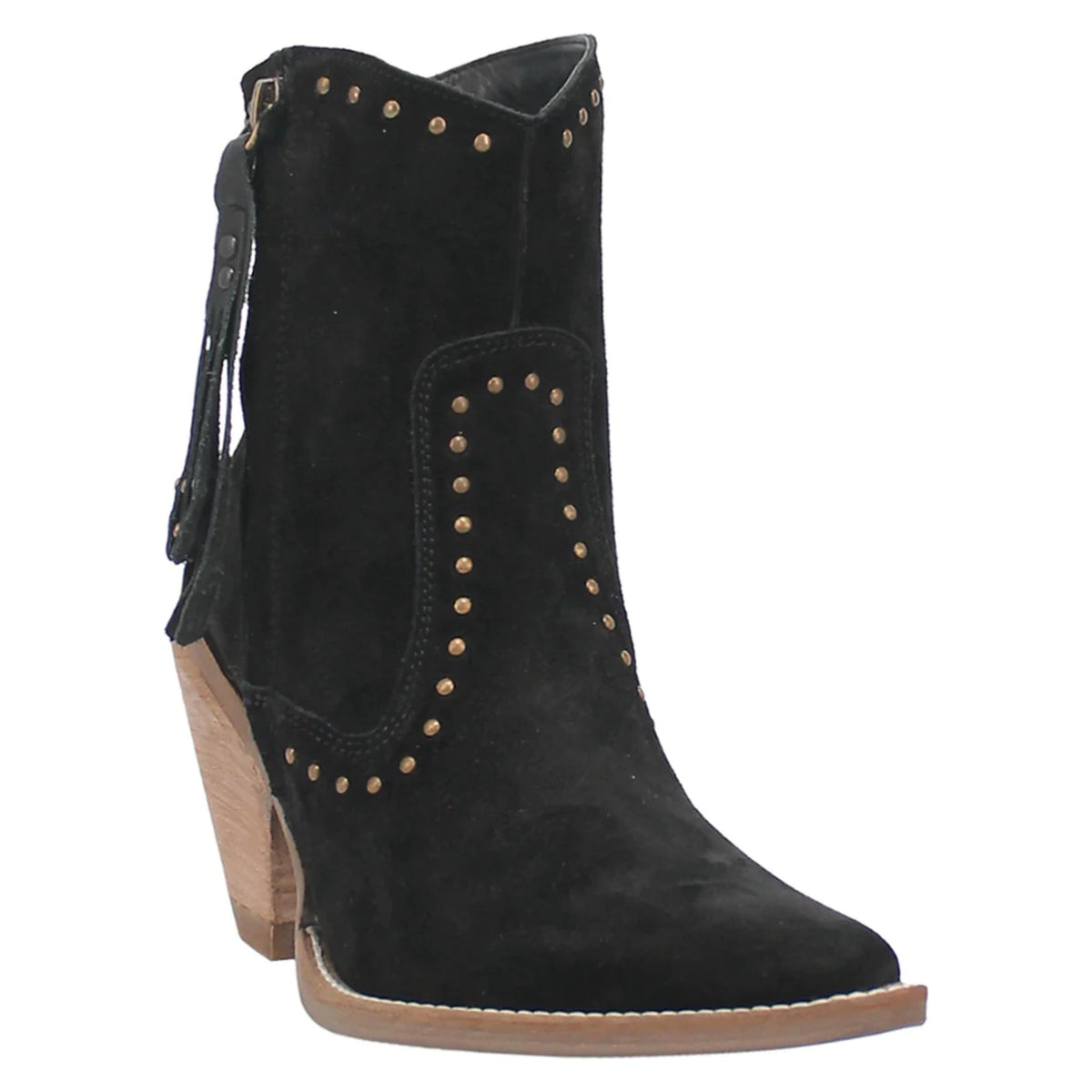 Dingo Womens Classy N Sassy Leather Bootie Black-DI952-BK25