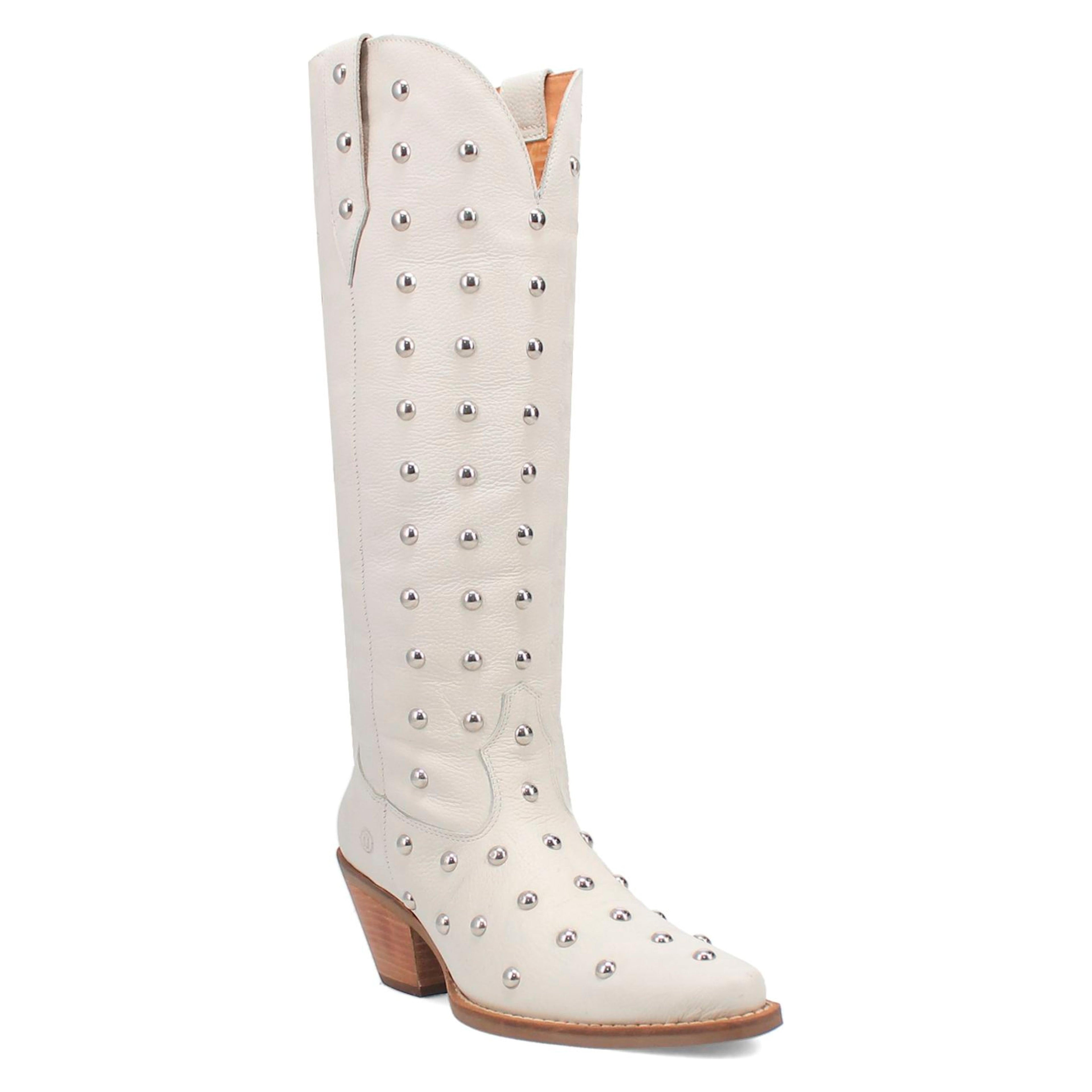 Dingo Womens Broadway Bunny Leather Boot Western-DI155-WH