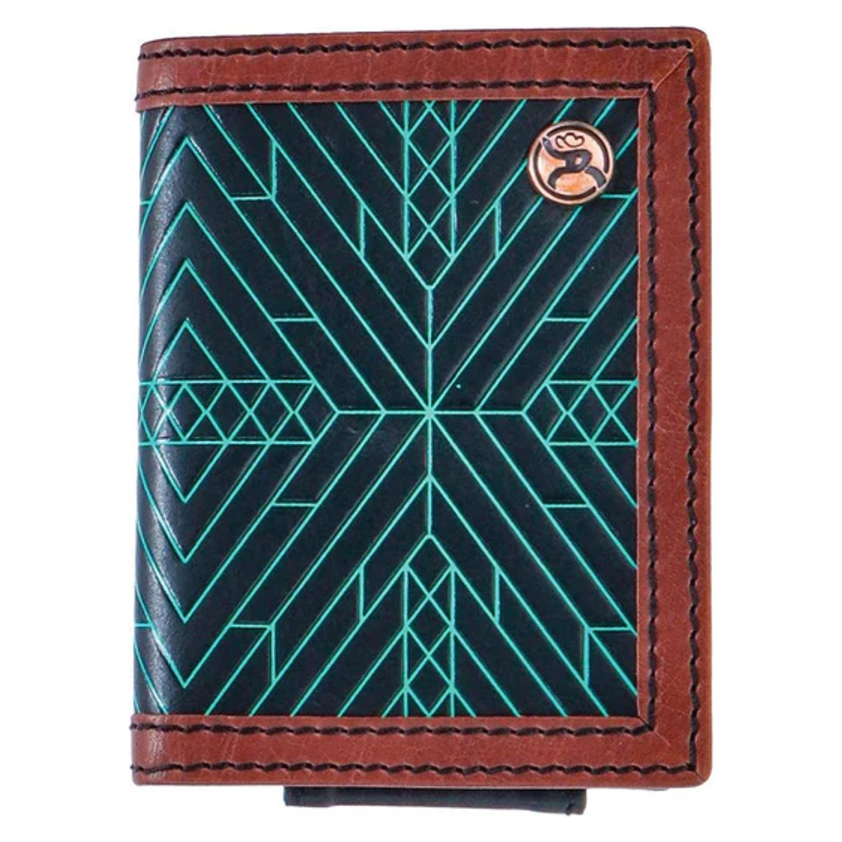 Hooey Bifold Neon Moon Turq-RFW002-BKBR