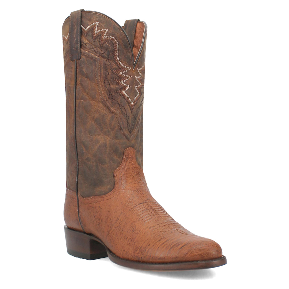 Dan Post Mens Bay Brown Apache Smooth Ostrich Western Cowboy Boot-DP3059