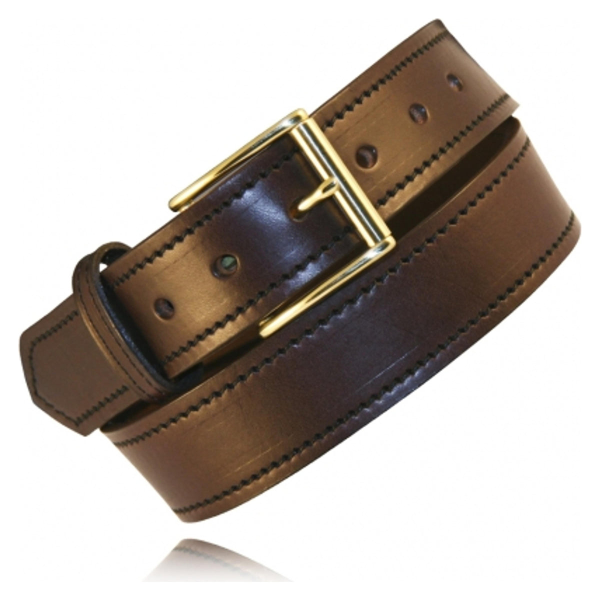 Boston Leather Mens 1.5 Brown Full Grain Bridle Leather-18582