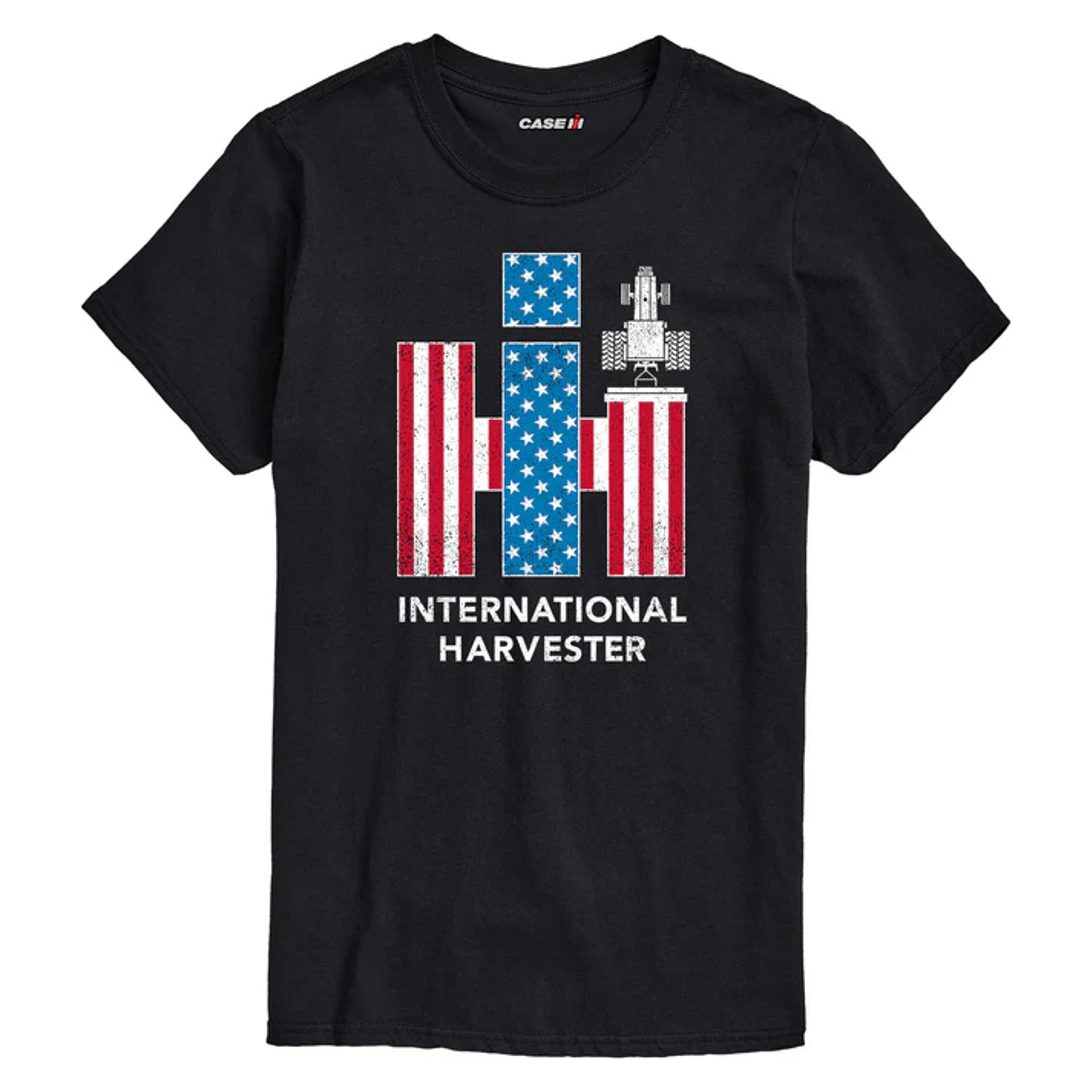 Country Casuals Case Ih American Flag Logo T-Shirt - Mens