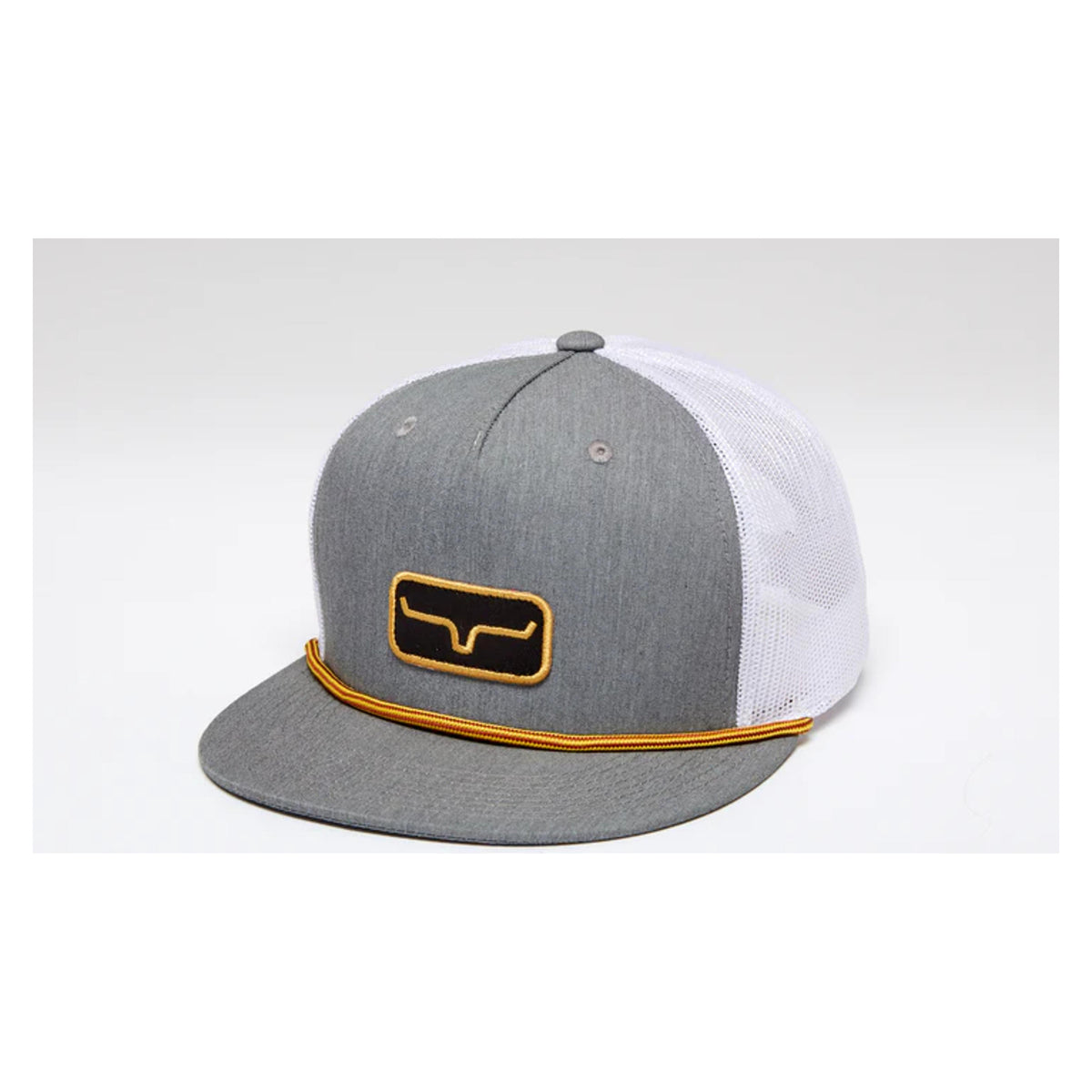 Kimes Ranch Workhard Trucker-Hat-Grey Heather-F22-202036