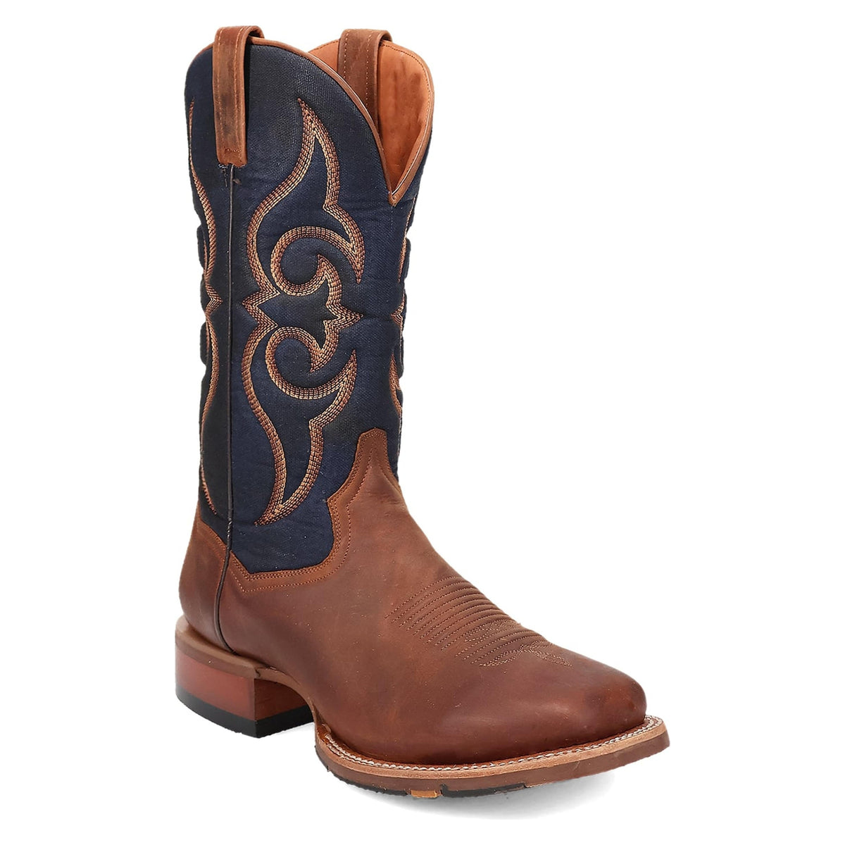 Dan Post Mens Jenks Leather Boot - Rust/blue Western-DP5018