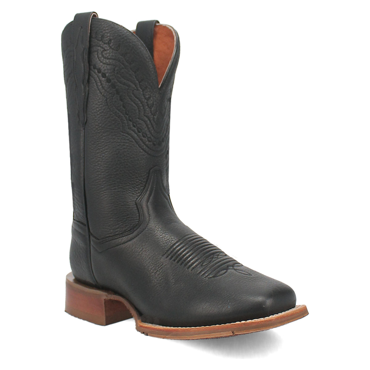 Dan Post Mens Milo Leather Boot - Black/black Western-DP4193