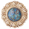 Western Express Turquoise Scarf Slide-SS-14
