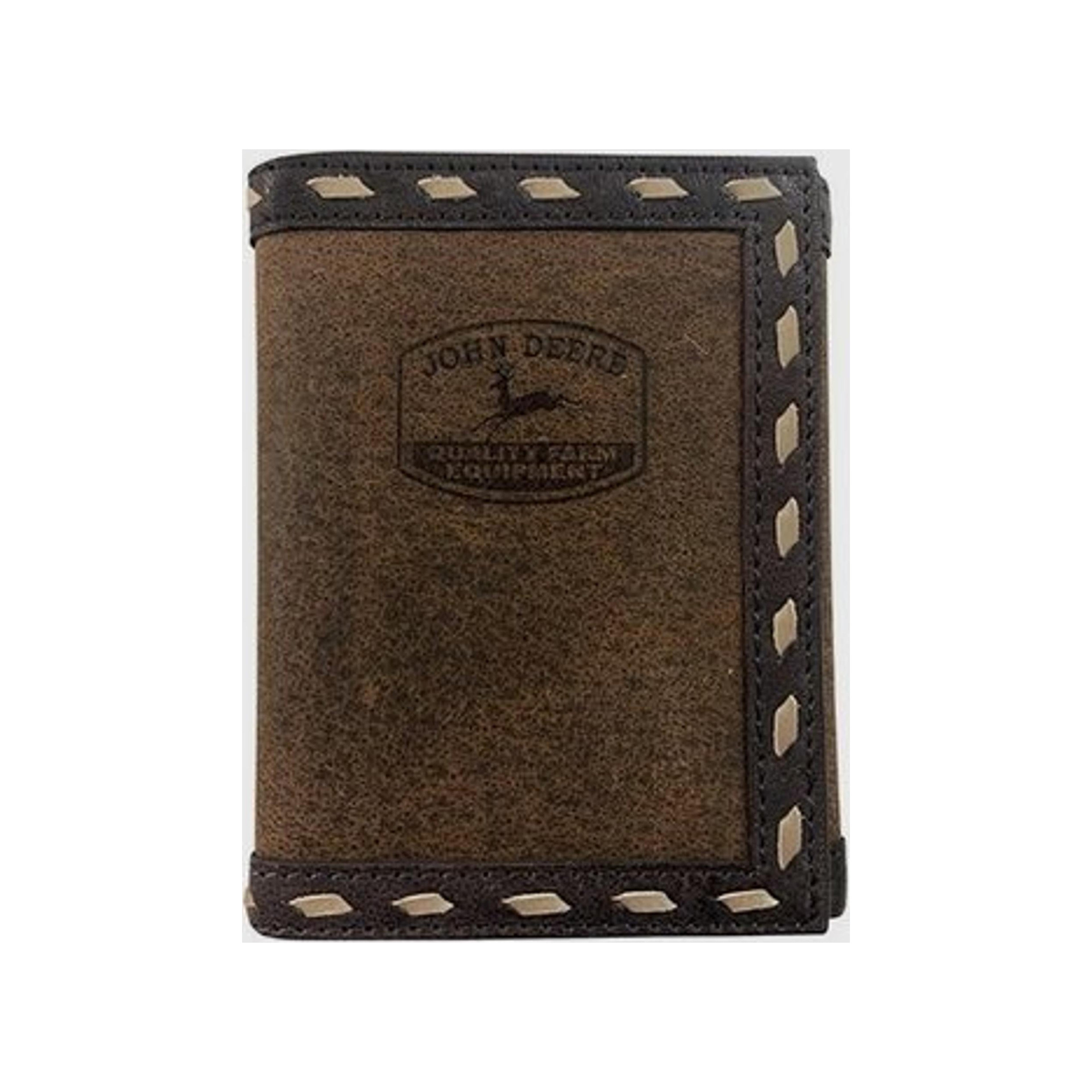 Gem-Dandy John Deere Trifold Brown Wallet-4111000-244