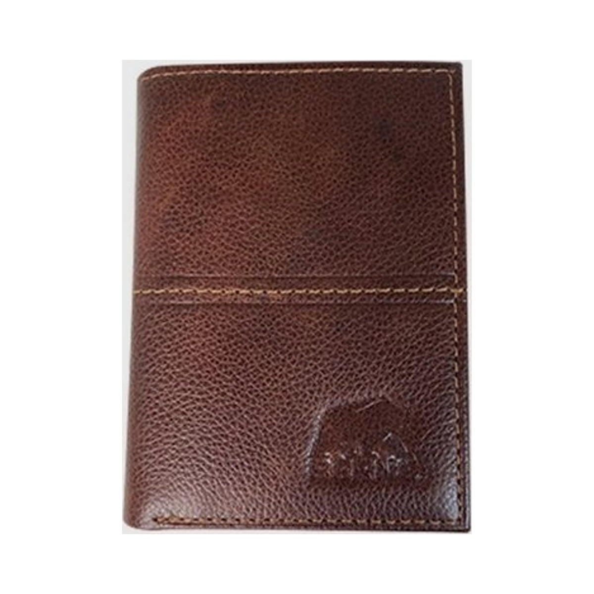 Berne Pebble Grain Leather Trifold Wallet Brown-7515001-200