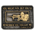 Montana Silversmiths Youll Rember, Chis Kyle Buckle-A897CK