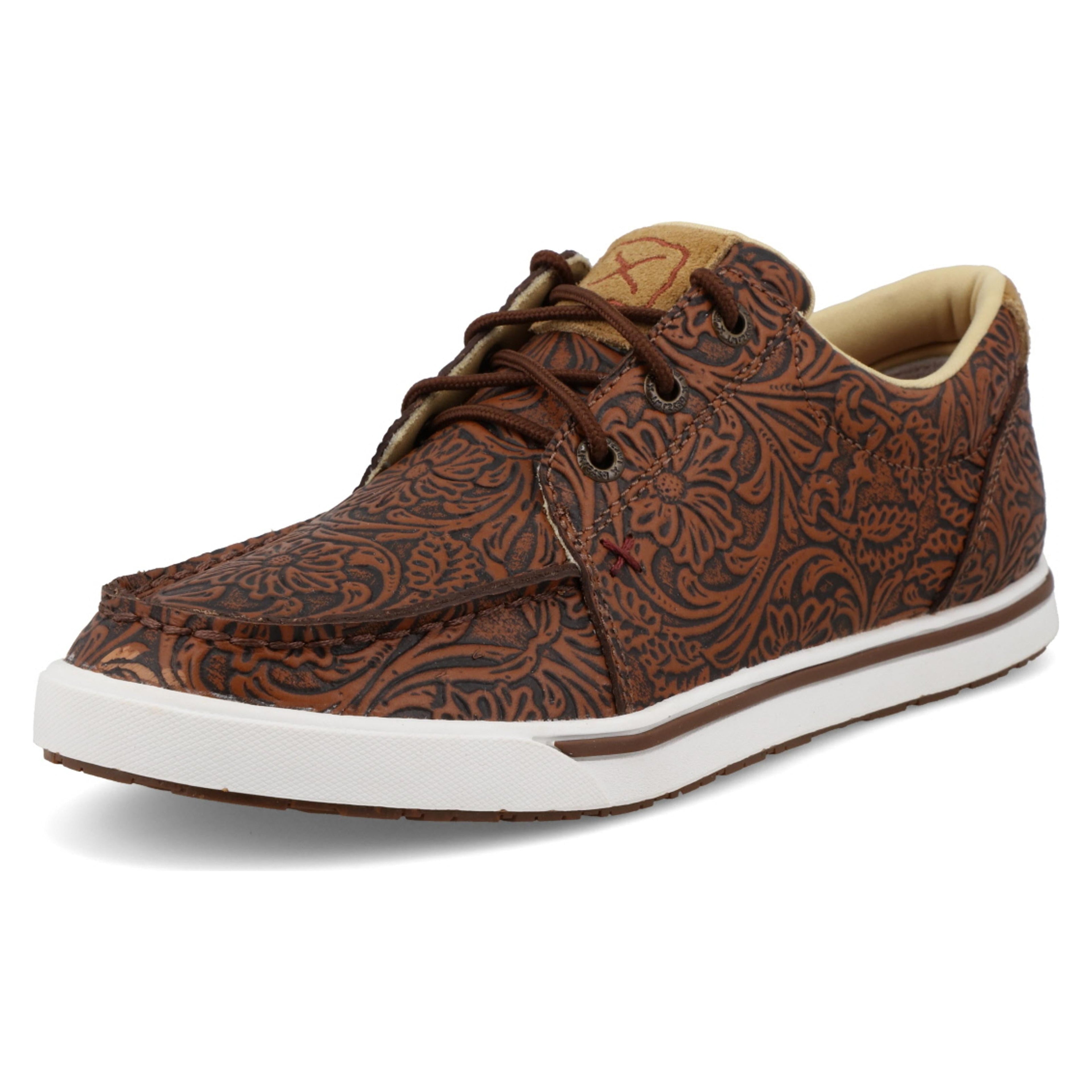 Twisted X Womens Kicks Tooled Brown-WCA0093