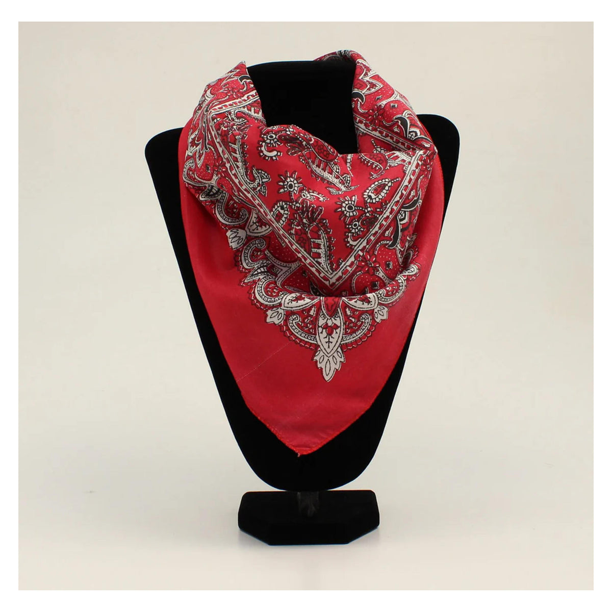 M&F Western 24-Inch Assorted Pattern Polyester Bandana Red-1008004