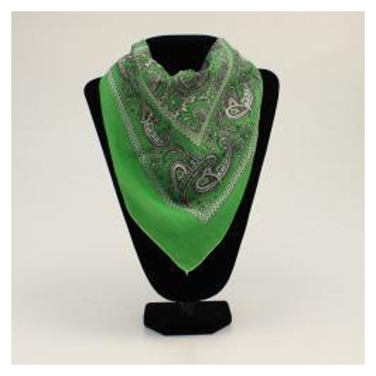 M&F Western 24-Inch Assorted Pattern Polyester Bandana Lime Green-1008023